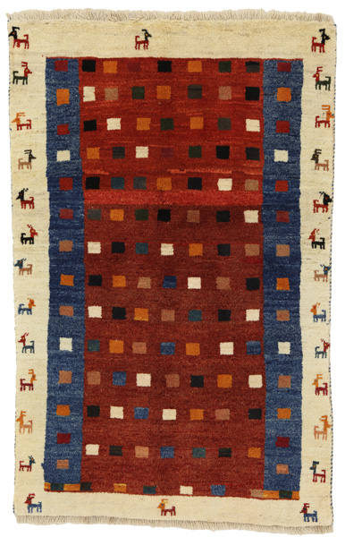 Gabbeh - Qashqai Persian Carpet 154x97