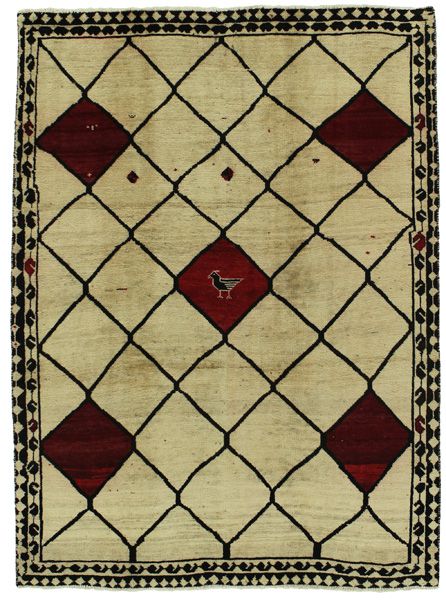 Gabbeh - Qashqai Persian Carpet 220x160