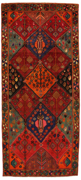 Bakhtiari - Gabbeh Persian Carpet 344x154