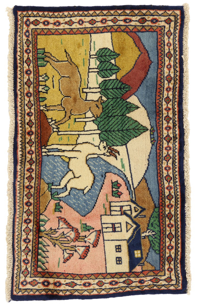 Jozan - Sarouk Persian Carpet 95x55