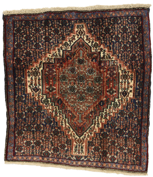 Senneh - Kurdi Persian Carpet 84x74