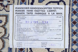 Nain Tabas Persian Carpet 211x122 - Picture 6