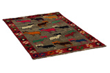 Gabbeh - Qashqai Persian Carpet 170x108 - Picture 1