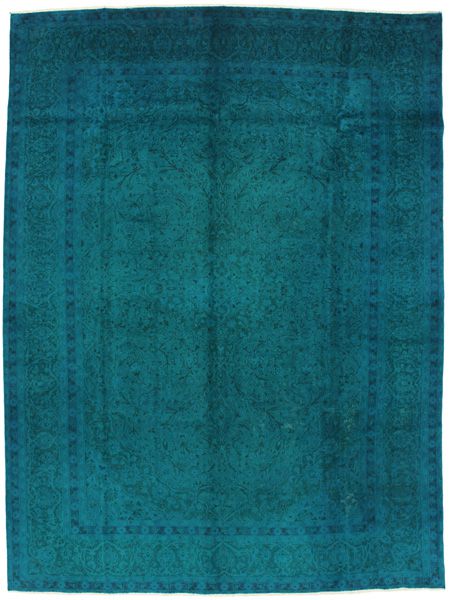 Vintage - Kashan Persian Carpet 388x290