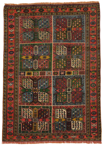 Bakhtiari - old Persian Carpet 170x121