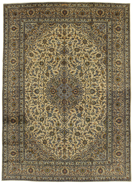 Kashan Persian Carpet 394x296