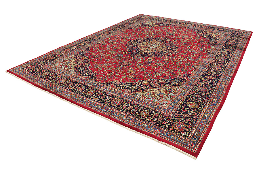 Kashan Persian Carpet 395x297 - Picture 2