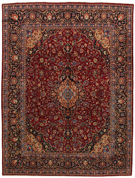 Kashan Persian Carpet 392x302