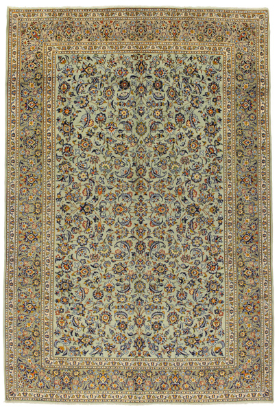 Kashan Persian Carpet 386x262