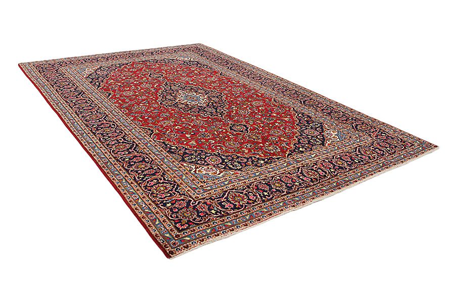 Kashan Persian Carpet 365x246 - Picture 1