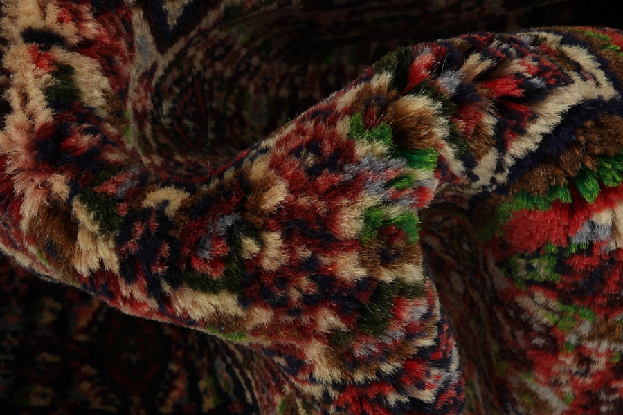Senneh - Kurdi Persian Carpet 290x200 - Picture 7