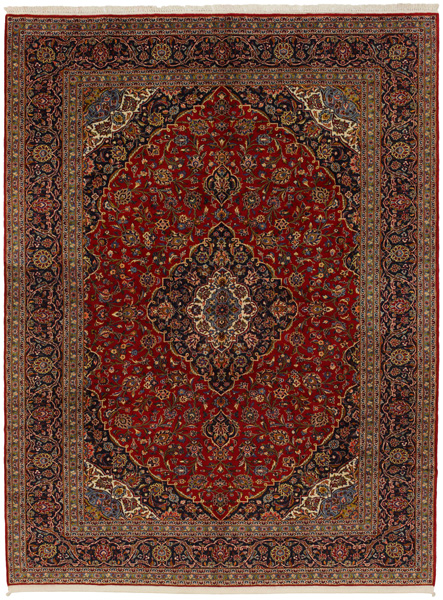 Kashan Persian Carpet 393x298