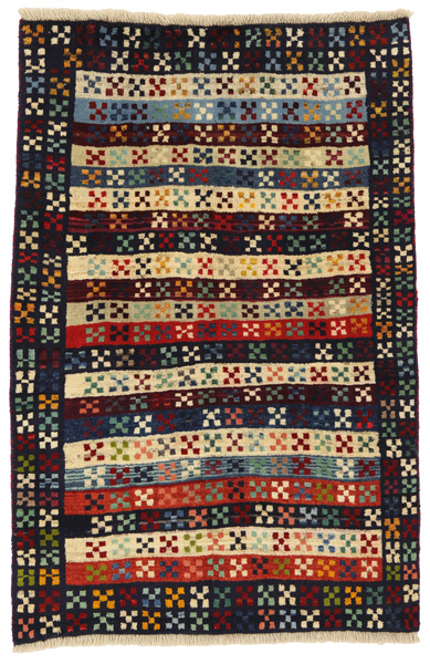 Gabbeh - Qashqai Persian Carpet 147x94