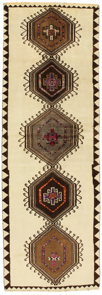 Gabbeh - Qashqai Persian Carpet 368x125