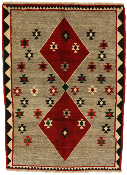 Gabbeh - Qashqai Persian Carpet 145x106