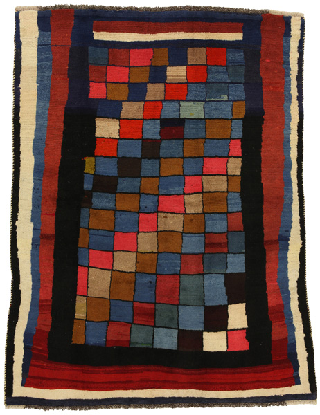 Gabbeh - Bakhtiari Persian Carpet 195x151