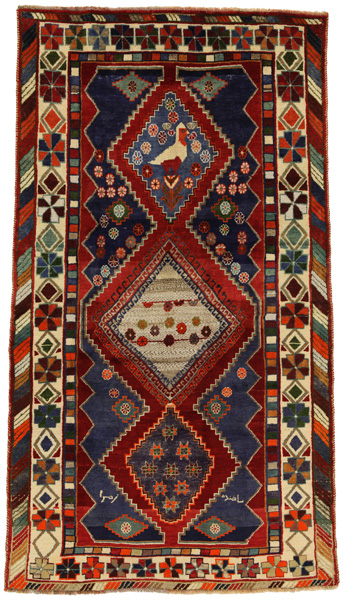 Gabbeh - Qashqai Persian Carpet 245x134
