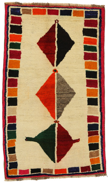 Gabbeh - Qashqai Persian Carpet 157x95