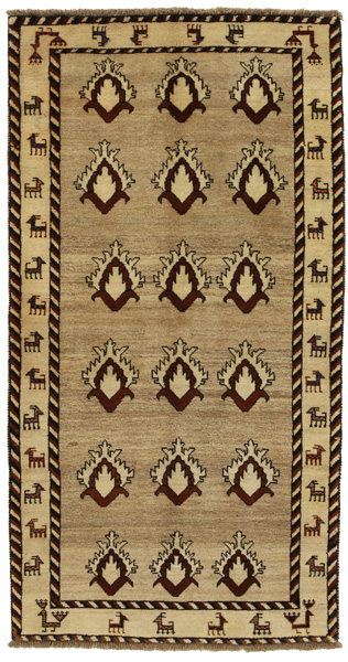 Gabbeh - Qashqai Persian Carpet 217x116