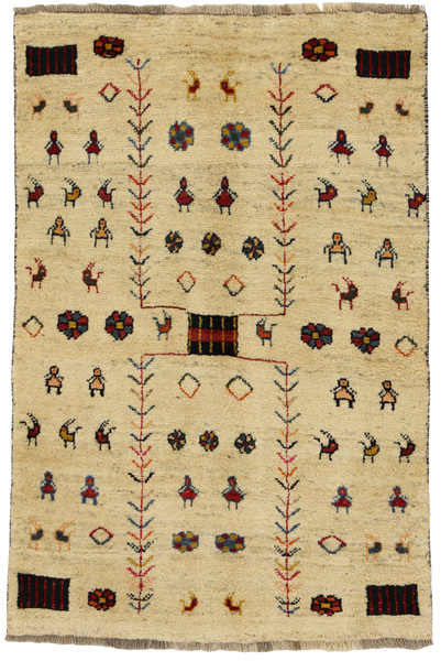 Gabbeh - Qashqai Persian Carpet 147x100