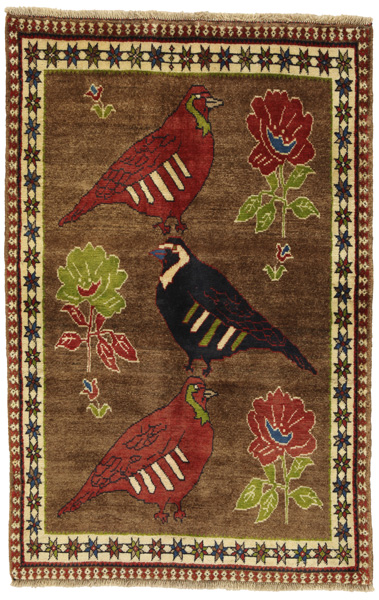 Gabbeh - Qashqai Persian Carpet 160x103