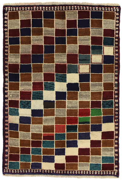 Gabbeh - Bakhtiari Persian Carpet 147x100