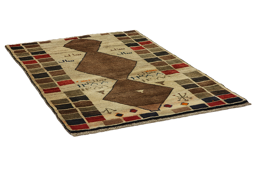 Gabbeh - Qashqai Persian Carpet 170x114 - Picture 1