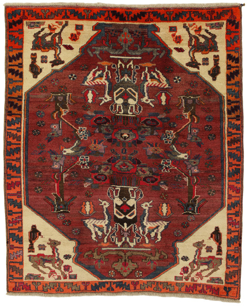 Gabbeh - Qashqai Persian Carpet 189x153