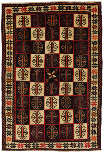Gabbeh - Bakhtiari Persian Carpet 214x144