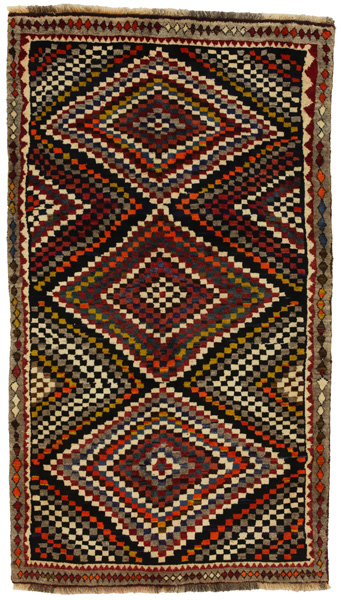 Gabbeh - Qashqai Persian Carpet 218x124