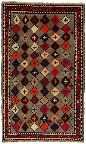 Gabbeh - Bakhtiari Persian Carpet 222x134