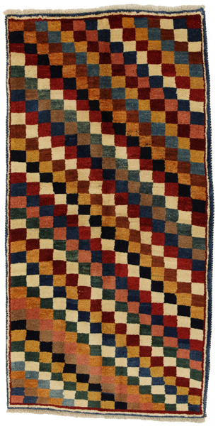 Gabbeh - Bakhtiari Persian Carpet 208x105