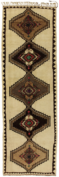 Gabbeh - Qashqai Persian Carpet 402x130