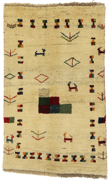 Gabbeh - Qashqai Persian Carpet 122x76
