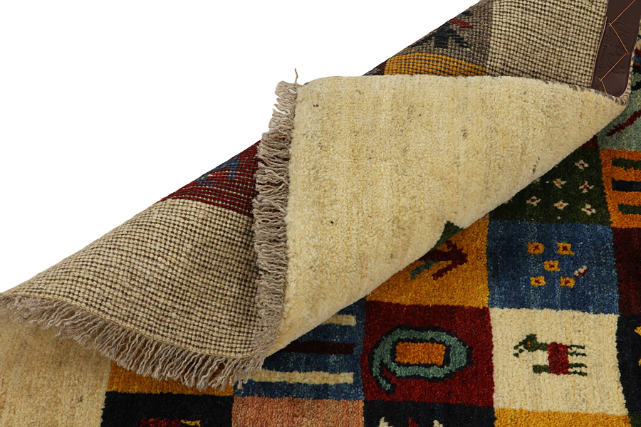 Gabbeh - Bakhtiari Persian Carpet 153x109 - Picture 4