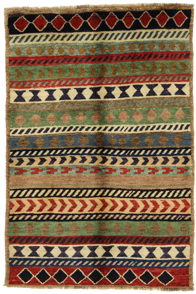 Gabbeh - Qashqai Persian Carpet 165x111