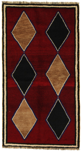 Gabbeh - Qashqai Persian Carpet 192x104