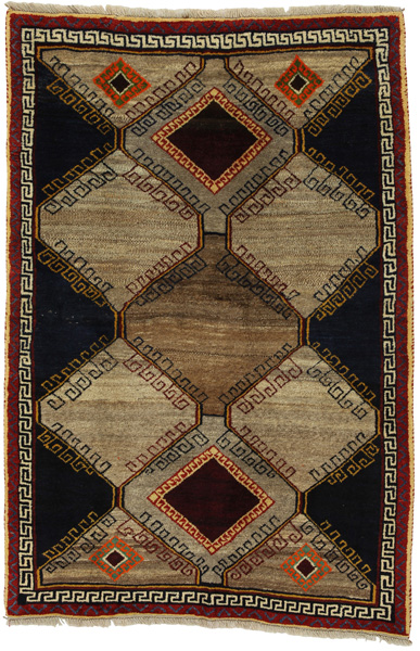 Gabbeh - Bakhtiari Persian Carpet 197x129