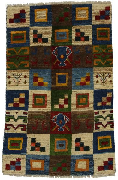 Gabbeh - Bakhtiari Persian Carpet 147x96