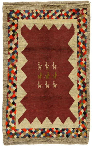 Gabbeh - Qashqai Persian Carpet 156x98