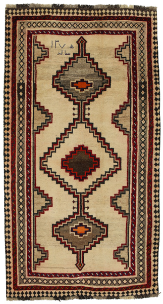 Gabbeh - Qashqai Persian Carpet 241x129