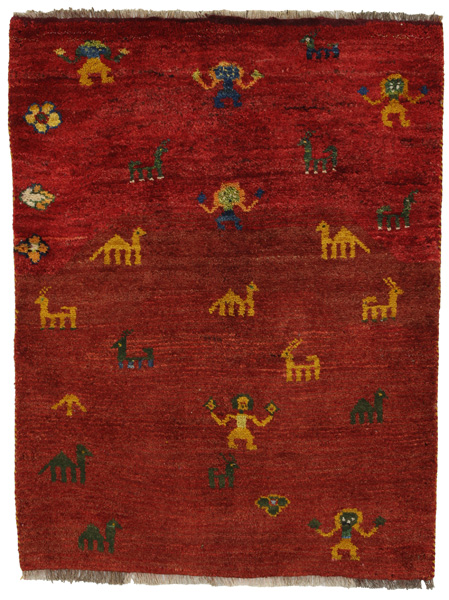 Gabbeh - Qashqai Persian Carpet 137x105