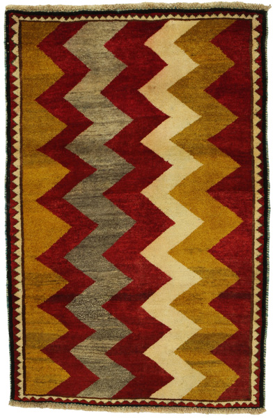Gabbeh - Qashqai Persian Carpet 135x88