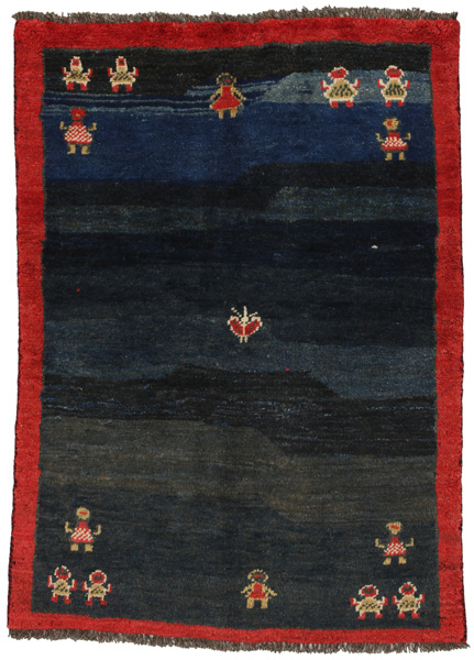 Gabbeh - Qashqai Persian Carpet 150x111