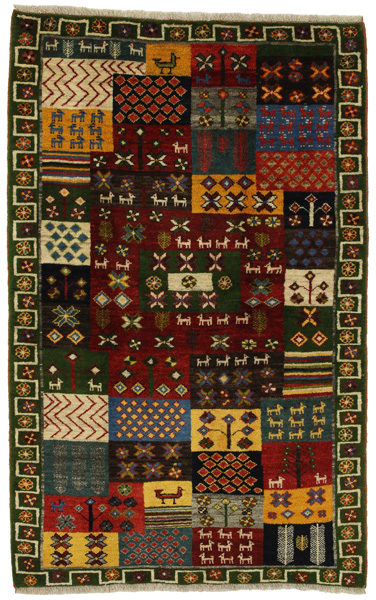 Gabbeh - Bakhtiari Persian Carpet 194x121