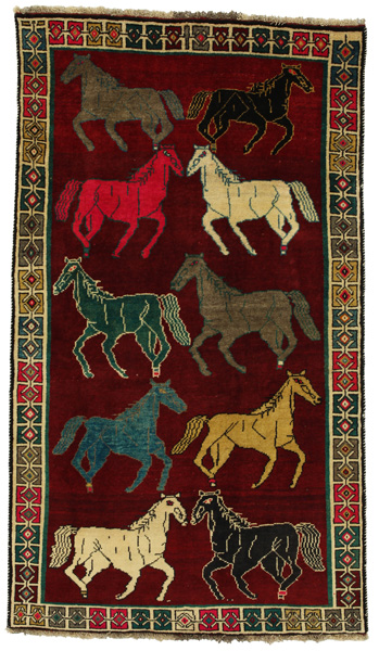 Gabbeh - Qashqai Persian Carpet 223x129