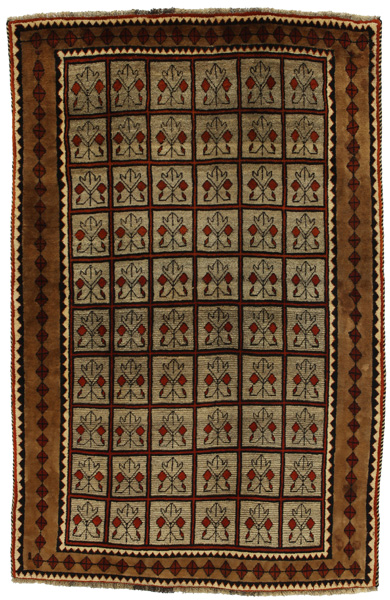 Gabbeh - Bakhtiari Persian Carpet 192x126