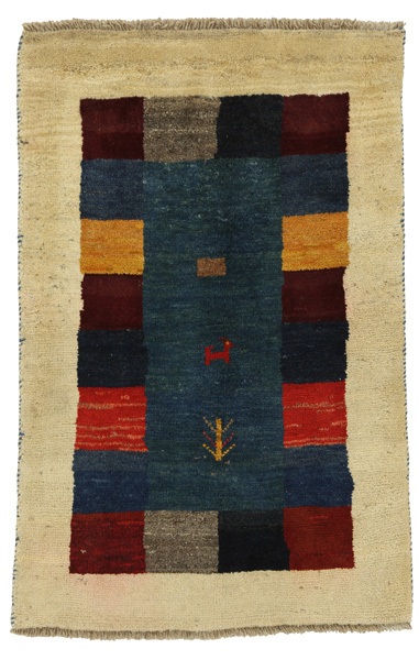 Gabbeh - Bakhtiari Persian Carpet 118x79
