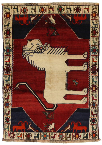 Gabbeh - Qashqai Persian Carpet 160x112