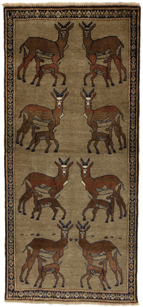 Gabbeh - Qashqai Persian Carpet 200x91